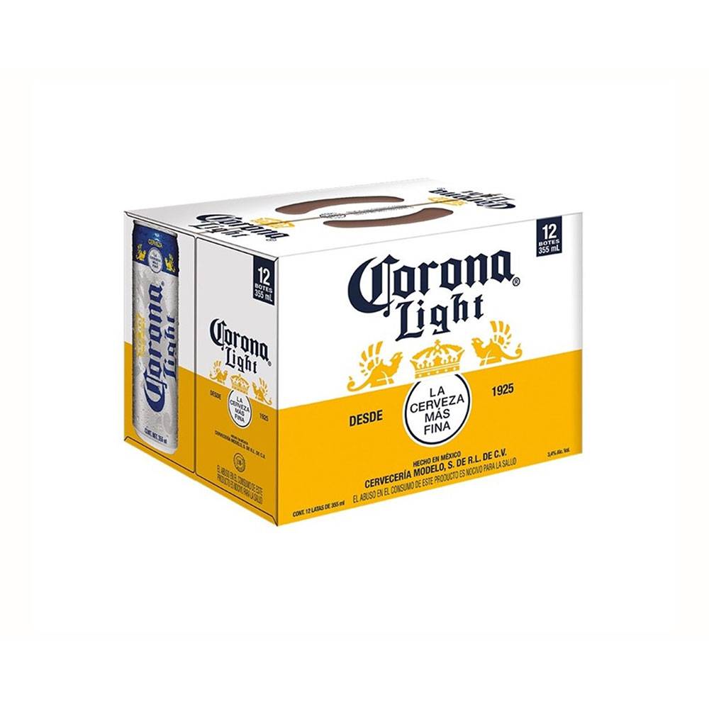 Corona · Cerveza clara light (12 x 355 ml)