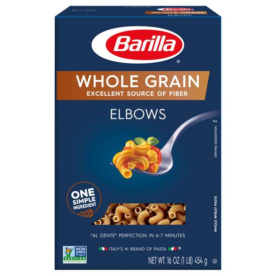 Barilla Whole Grain Elbows Pasta (16 oz)