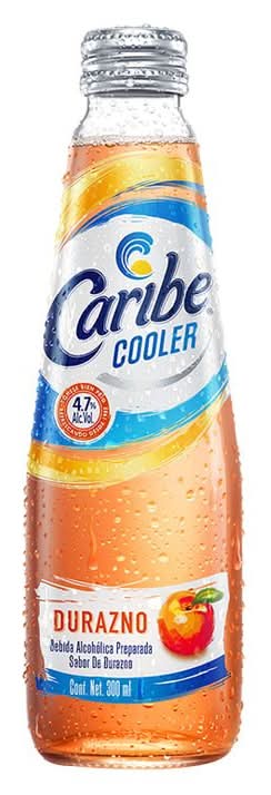 Caribe Cooler · Bebida alcohólica preparada, durazno (300 ml)