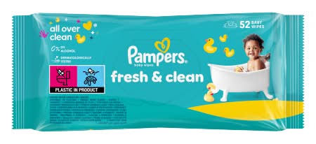 Pampers Fresh Clean Baby Wipes (52 pack)