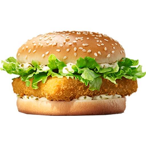 Menu fish burger