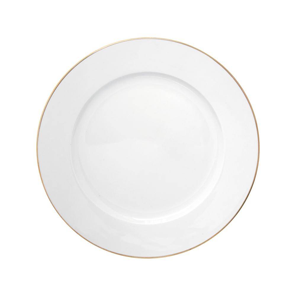Hauskraft prato de sobremesa royal em porcelana com borda dourada (20 cm)