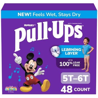 Huggies Pull-Ups Girls Training Pants, 5T-6T (48 ct)