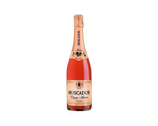 Vin pétillant rosé MUSCADOR - La bouteille de 75cl