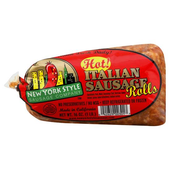 New York Style Sausage Company Hot Italian Sausage Rolls (16 oz)