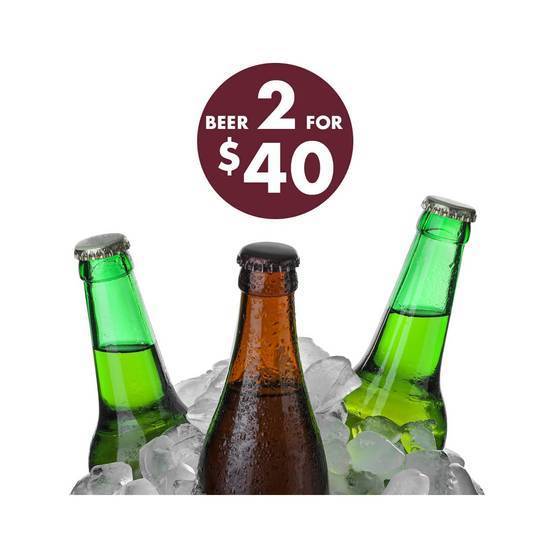 Any 2 Beers for $40
