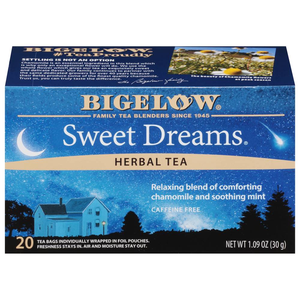 Bigelow Sweet Dreams Caffeine Free Herbal Tea (20 ct, 1.09 oz)