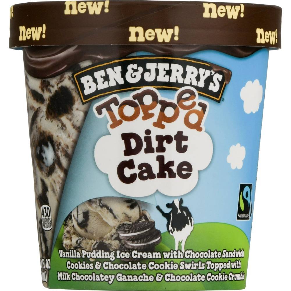 Ben & Jerry's Topped Dirt Cake Ice Cream (15.2 fl oz)