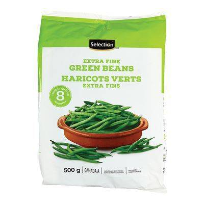 Selection haricots verts extra fins surgelés (500 g) - frozen extra fine green beans (500 g)