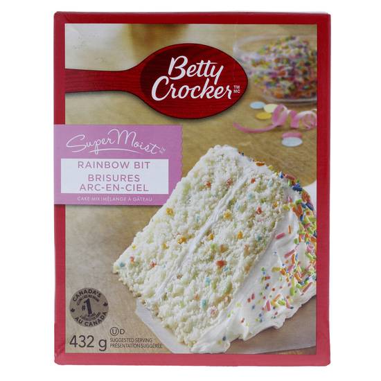Betty Crocker Super Moist Rainbow Cake Mix (510g/432g)