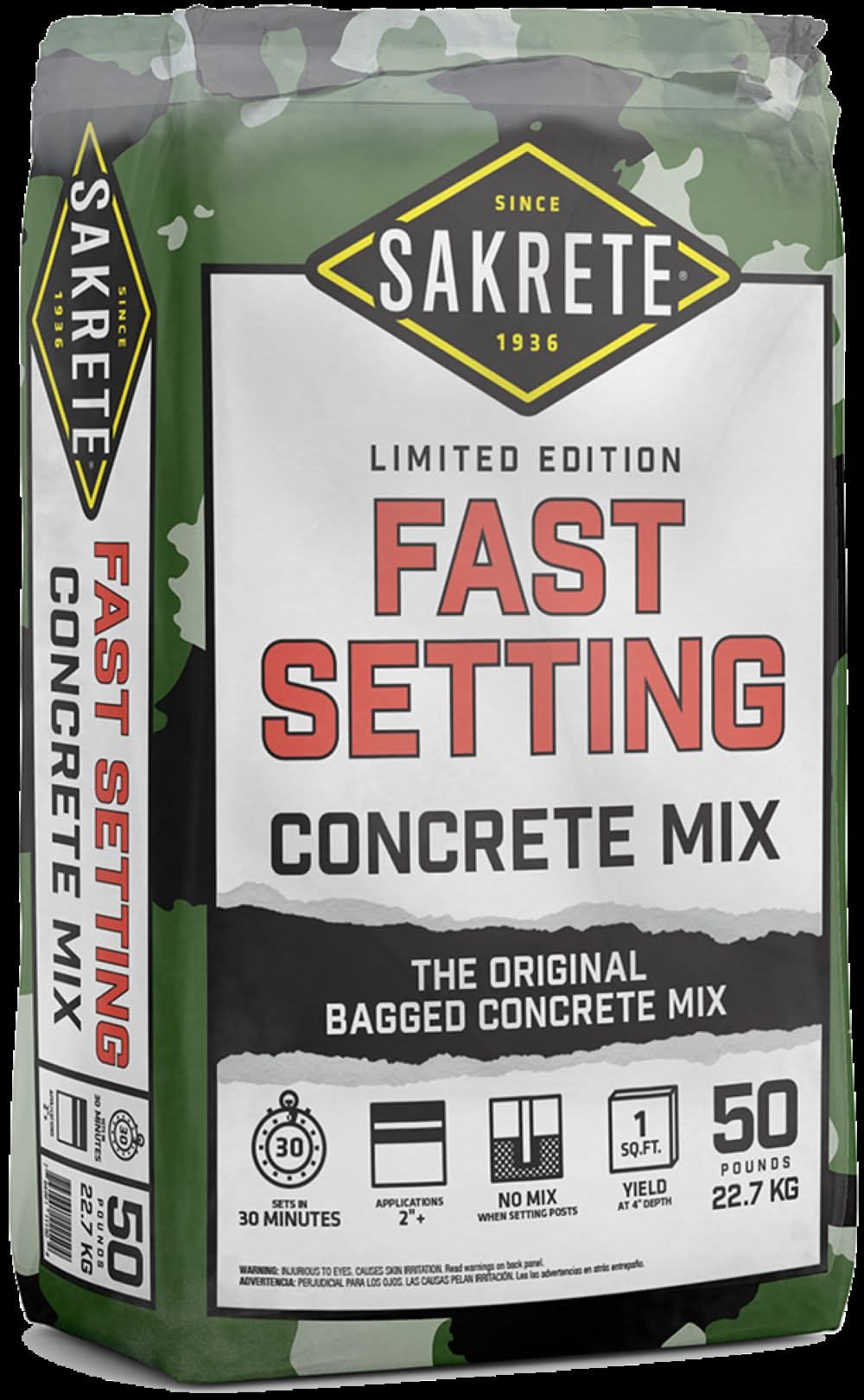 Sakrete 50 -lb Fast setting Concrete mix
