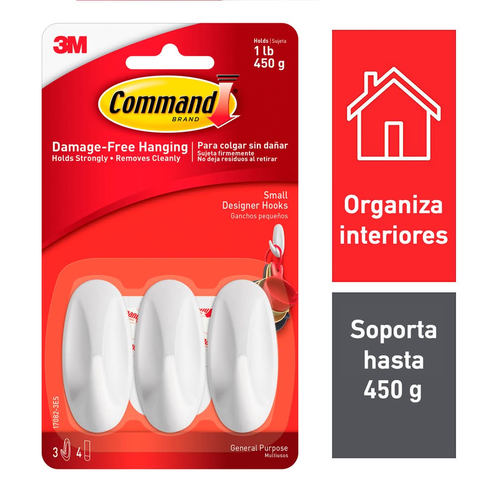 Command · Gancho ovalado (3 un)