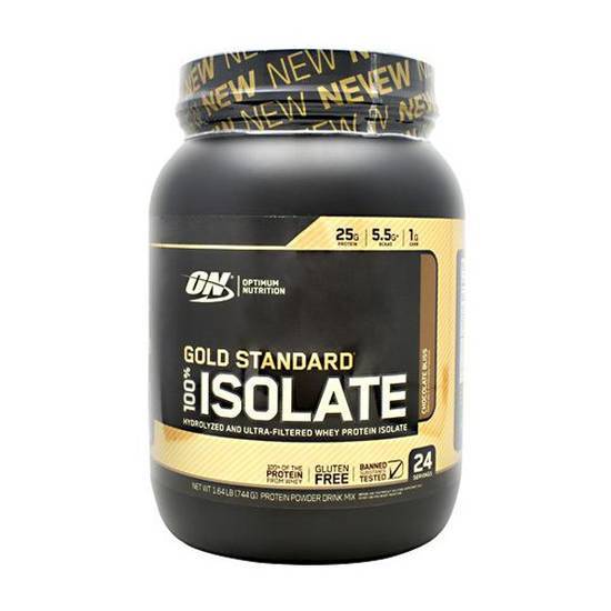 Optimum Nutrition 100% Isolate Whey Protein Powder (26.2 oz) (chocolate bliss)