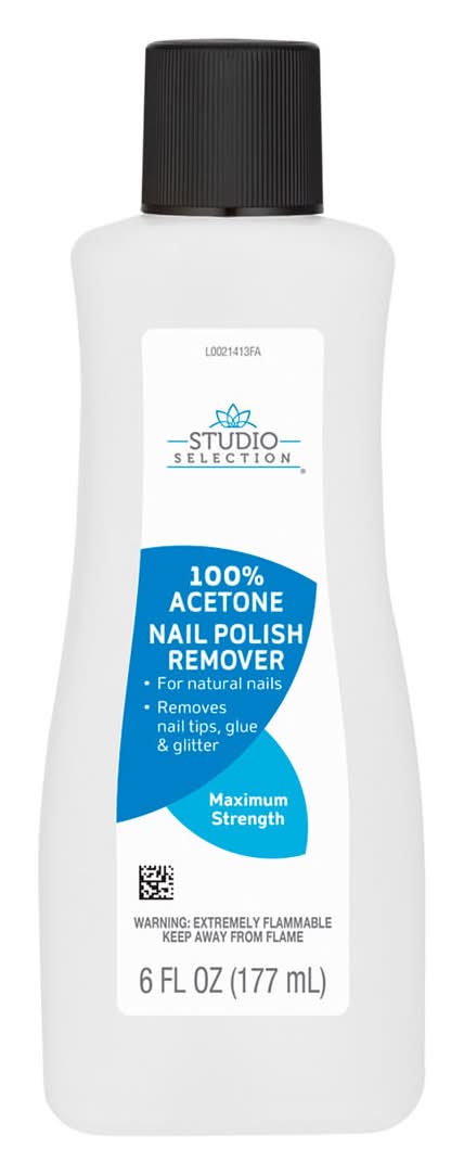 Studio Selection 100% Acetone Maximum Strength Nail Polish Remover (6 fl oz)
