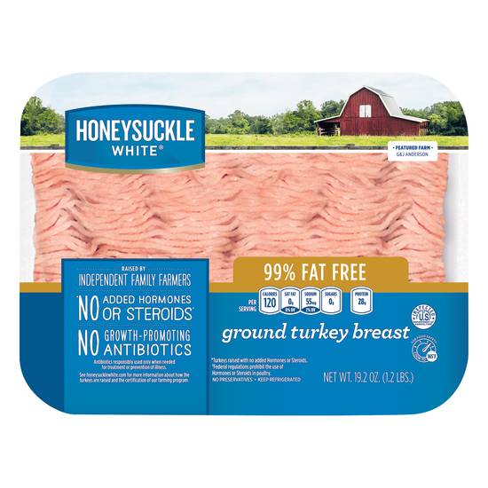 Honeysuckle White 99% Fat Free Ground Turkey Breast (19.2 oz)