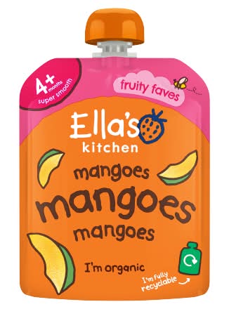 Ella's Kitchen Organic Mangoes First Tastes Baby Food Pouch 4+ Months (70g)