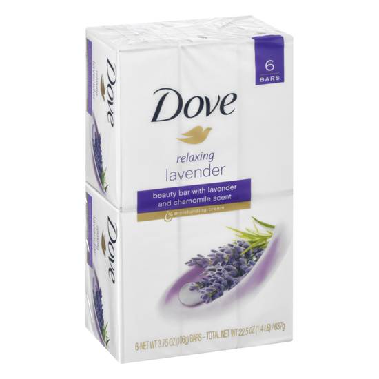 Dove Relaxing Lavender Beauty Bar (6 ct)