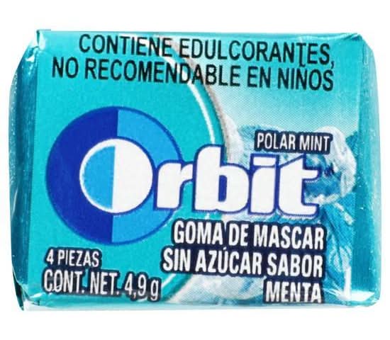 Orbit · Goma de mascar sin azúcar, menta (4 un)