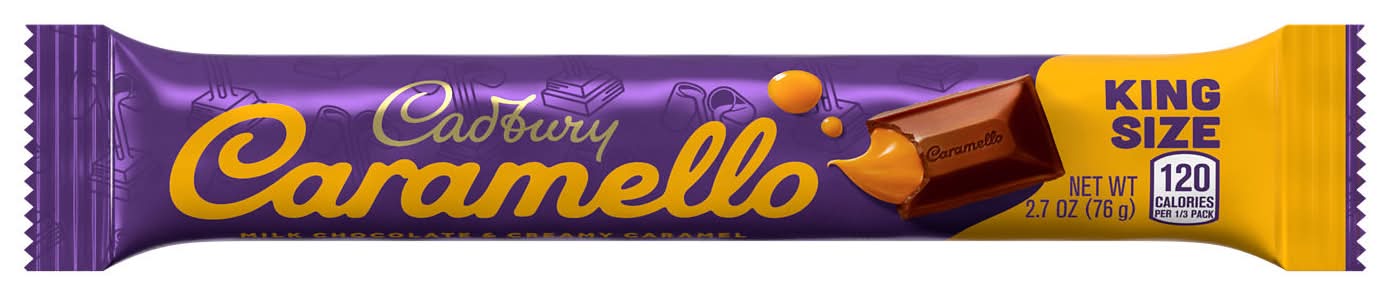 Cadbury King Size Candy, Caramello (2.7 oz)