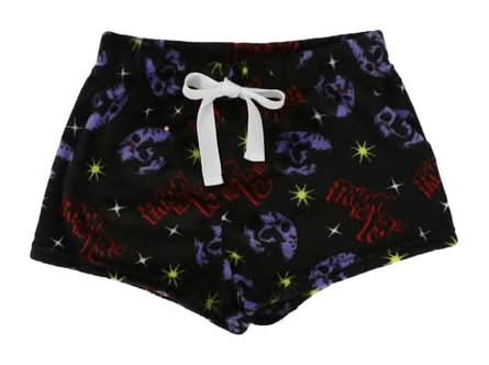 Juniors Halloween Plush Shorts Medium Friday The 13th