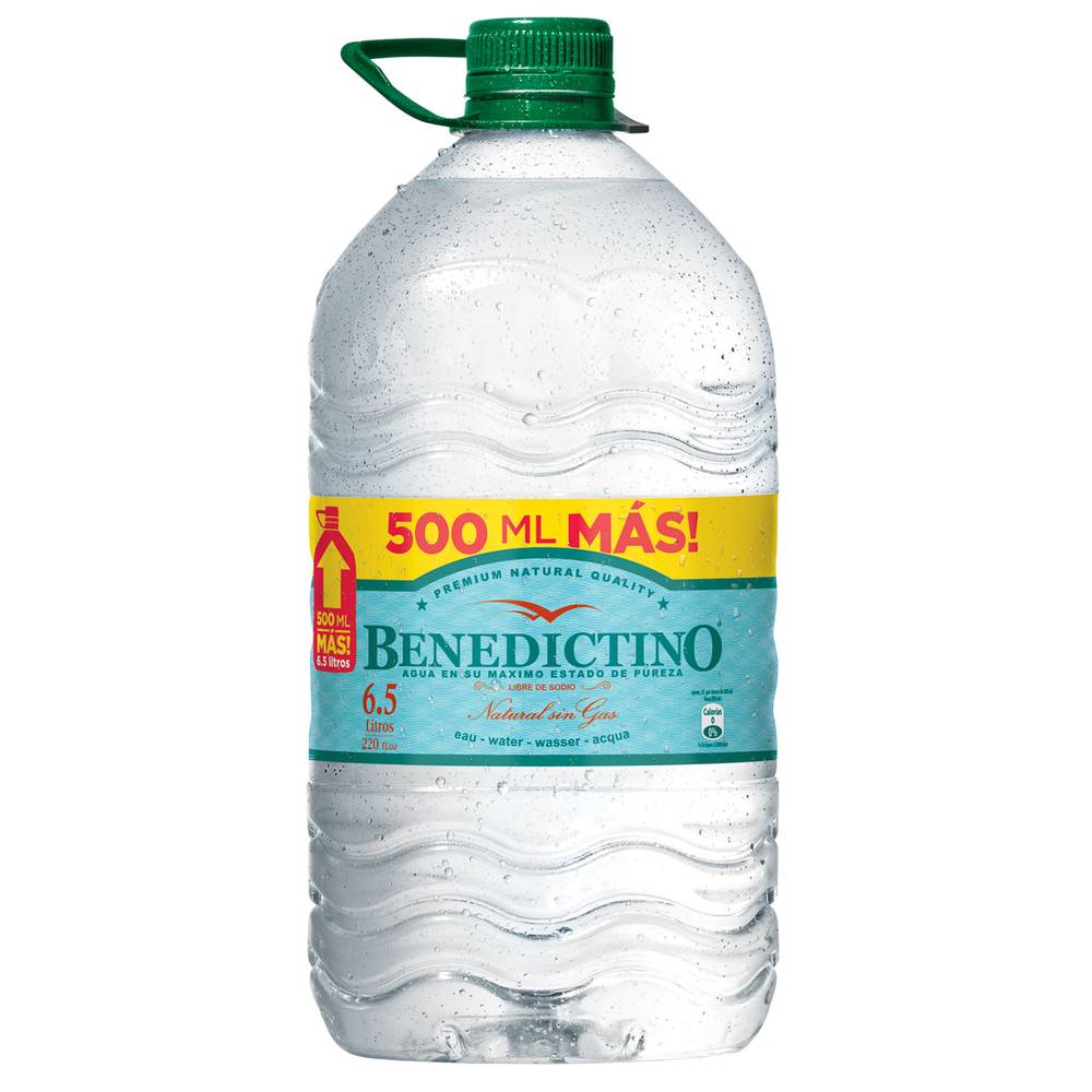 Benedictino agua purificada sin gas (6.5 l)