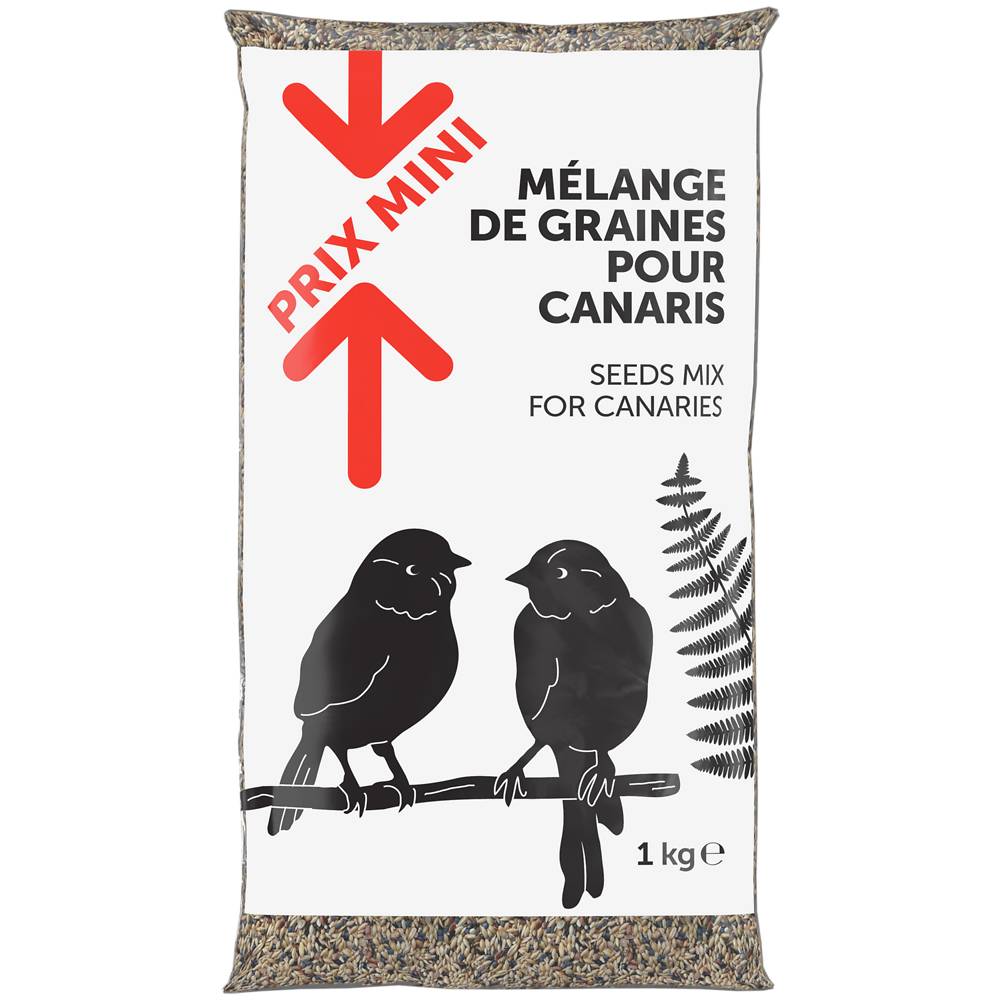 Prix Mini - Mélange de graines pour canaris (1kg)