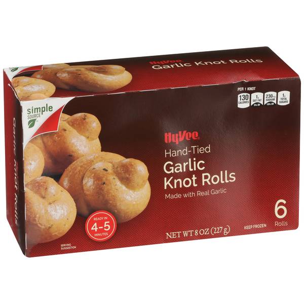 Hy-Vee Garlic Knot Rolls 6Ct