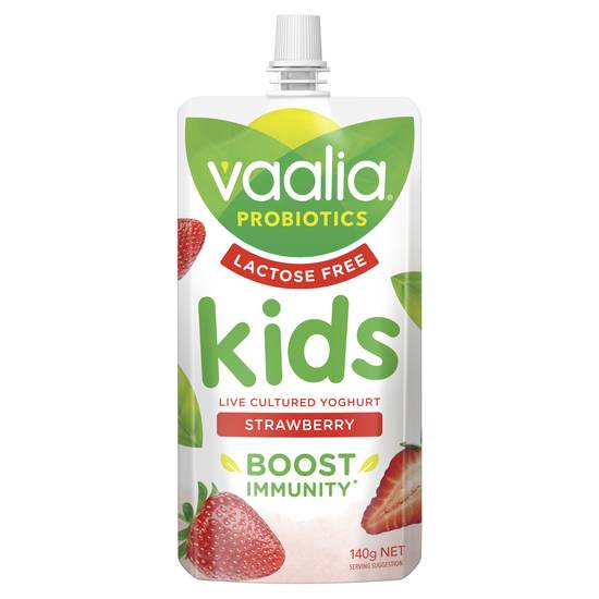 Vaalia Kids Lactose Free Strawberry Yoghurt 140g