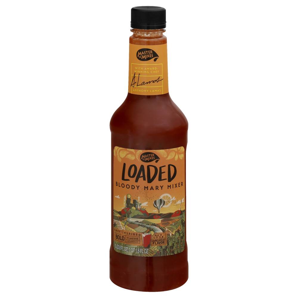 Master of Mixes Loaded Bloody Mary Mixer, Bold (33.8 fl oz)