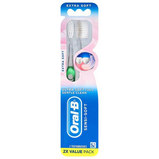 Oral-B Sensi-Soft Toothbrushes (2 ct)