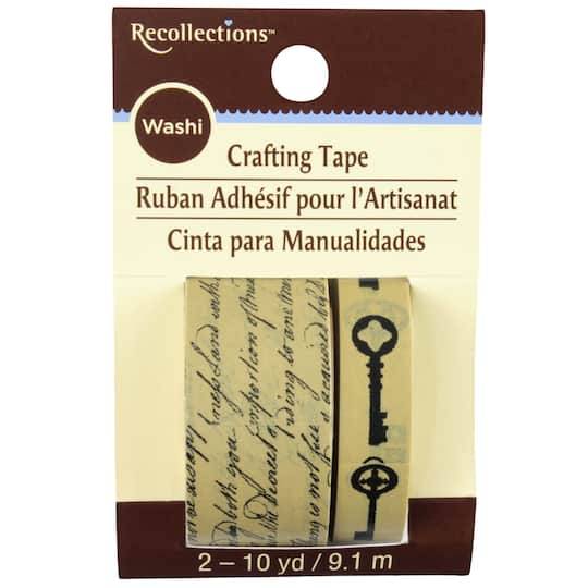 Recollections Washi Crafting Tape Rolls, 9.1 m (2 ct)