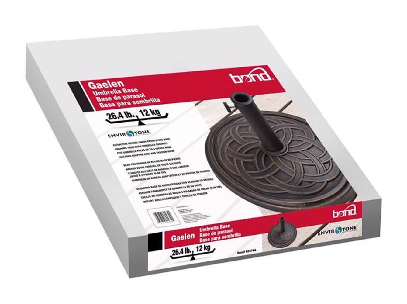 Bond Bronze Ribbon Envirostone Umbrella Base