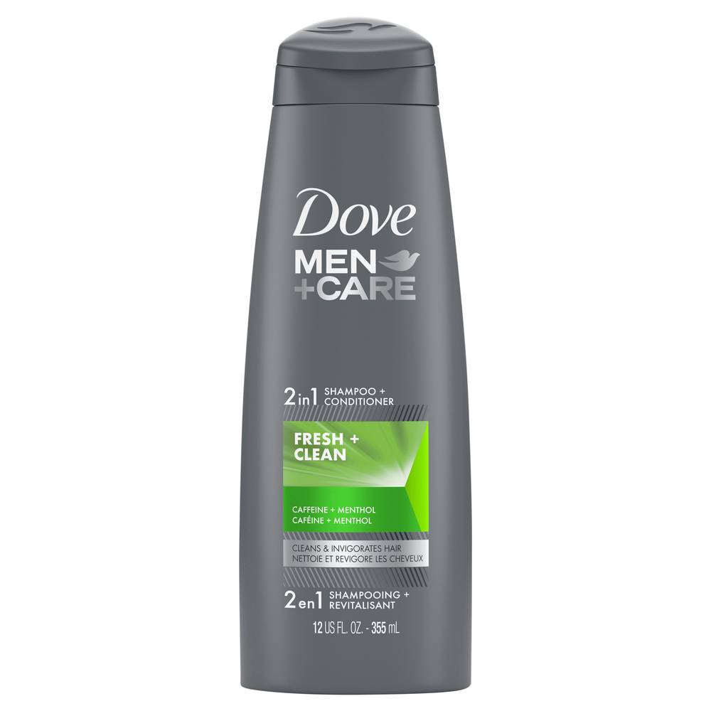 Dove Men+Care Fresh & Clean 2 in 1 Shampoo & Conditioner (12 fl oz)