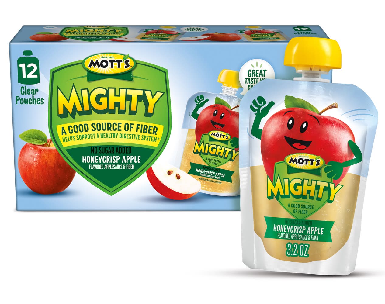 Mott's Mighty Honeycrisp Apple Applesauce & Fiber (3.2 oz)