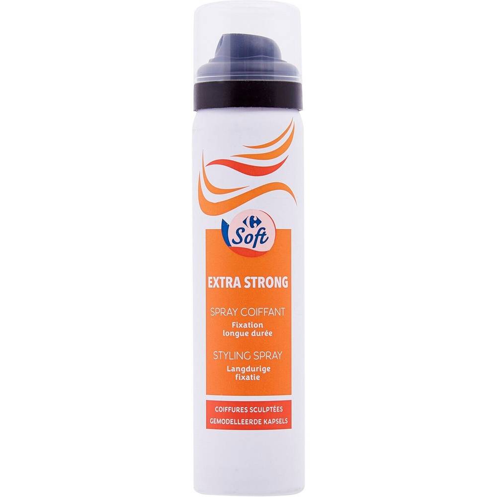 Carrefour Soft - Spray coiffant extra fort (75 ml)