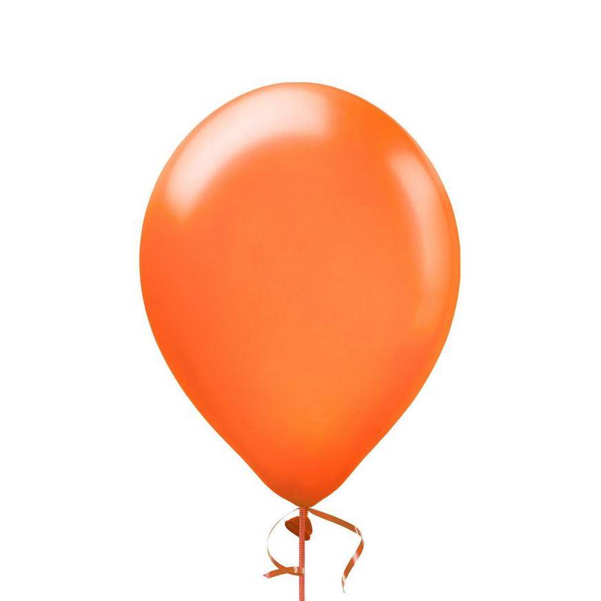 Uninflated 1ct, 12in, Orange Pearl Balloon