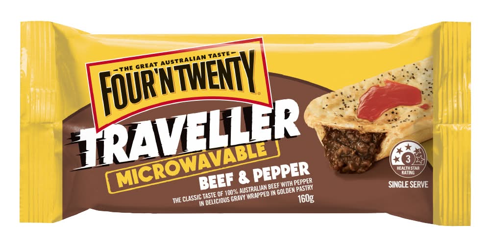 Four N Twenty Traveller Pie Pepper Steak (160g)