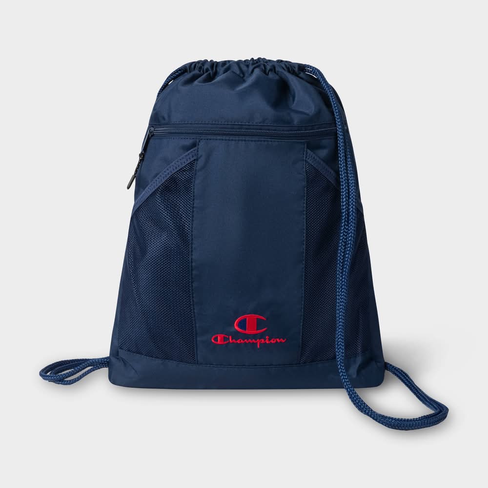 Champion Method Carry Sack Drawstring Bag, Navy Blue