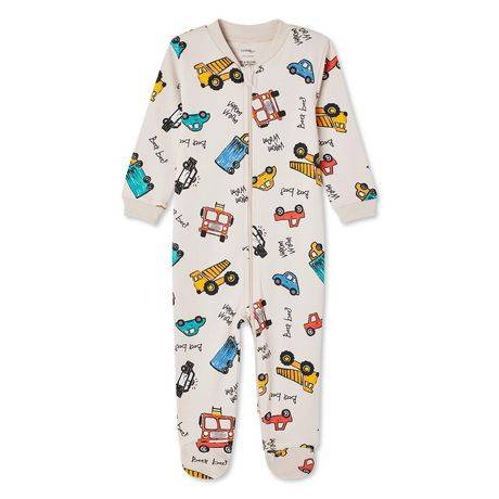 George Baby Boys'' Printed Sleeper (Color: Taupe, Size: 0-3 Months)