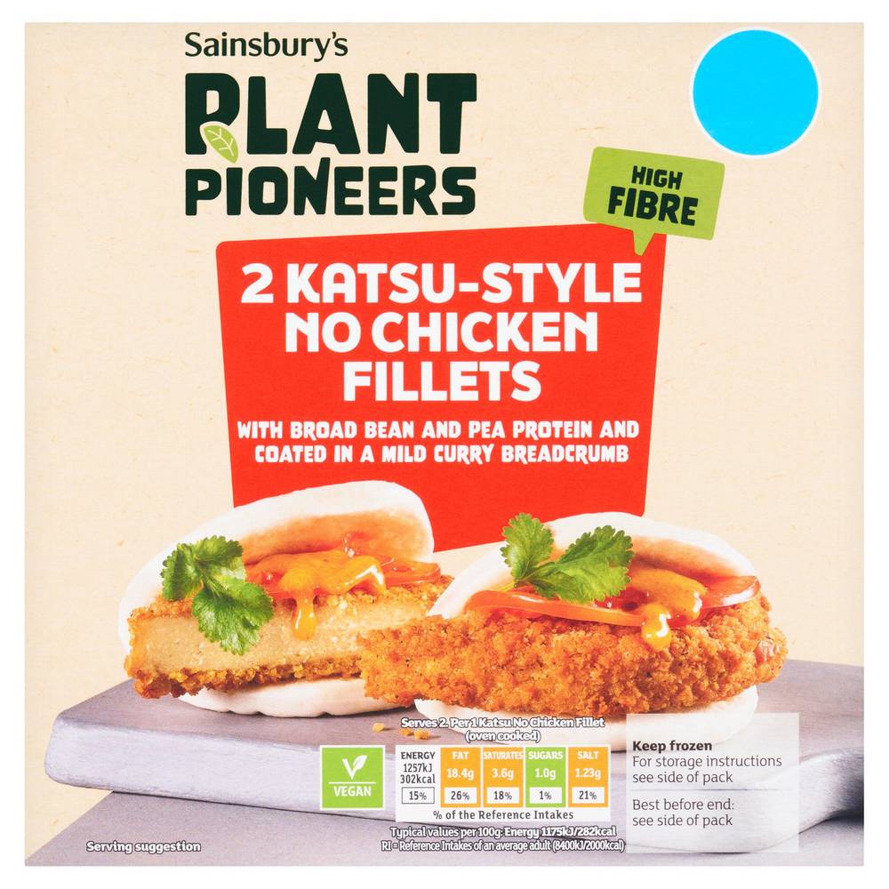 Sainsbury's Plant Pioneers Katsu Style No Chicken Fillets (2 pack)