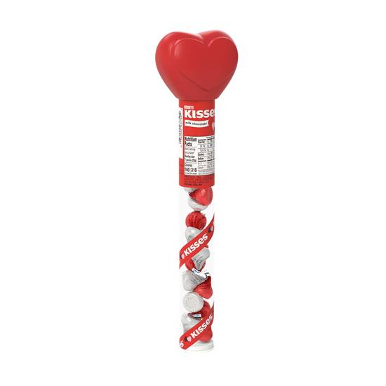 Order HERSHEY'S KISSES Milk Chocolate Candy, Valentine's Day, Heart Topped Filled Cane, 2.24oz food online from CVS store, Providence County on bringmethat.com