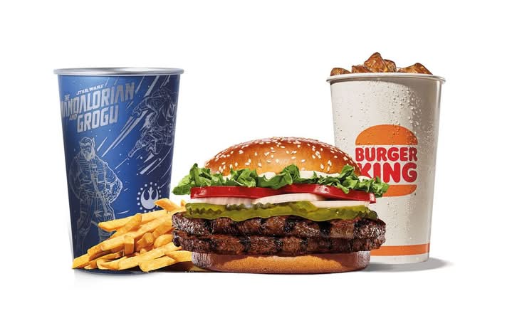 Galactic Mandalorian Double Plant Based Whopper Meal