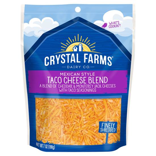 Crystal Farms Mexican Style Taco Cheese Blend