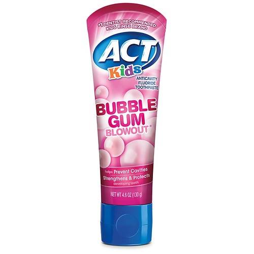 ACT Kids Fluoride Toothpaste Bubblegum - 4.6 oz