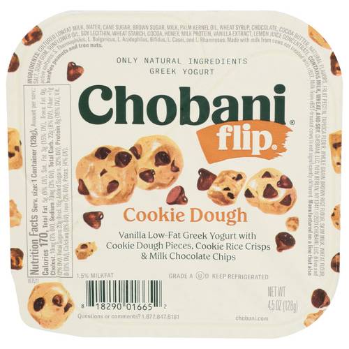Chobani Cookie Dough Flip Greek Yogurt
