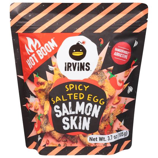 Irvins Salmon Skin Snacks (spicy salted egg )