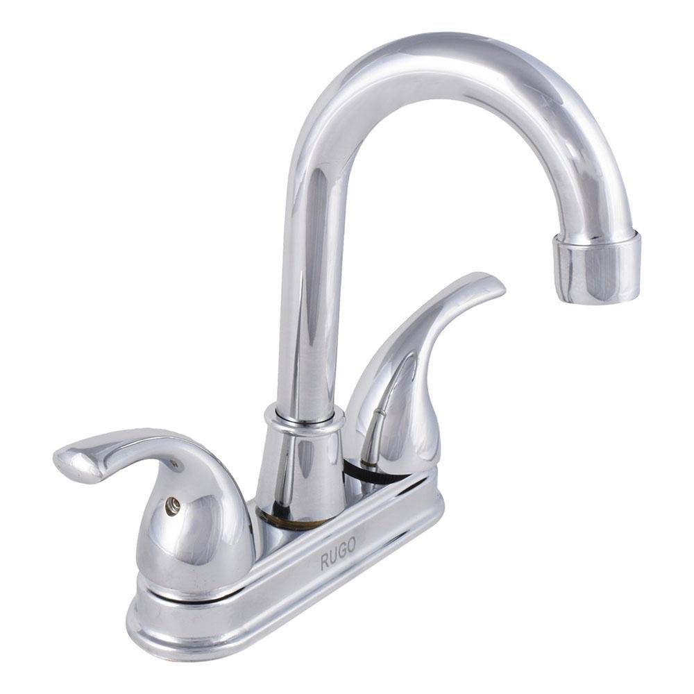 Mezcladora para lavabo tipo bar de 4 pulgadas duomando cromo rugo