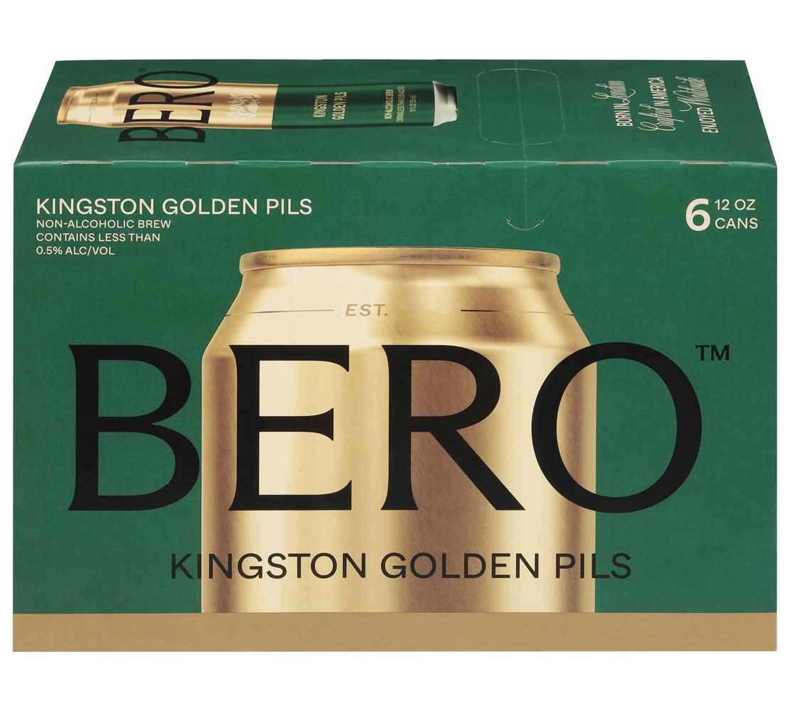 Bero Kingston Golden Pils Non Alcoholic Beer (6 x 12 oz)