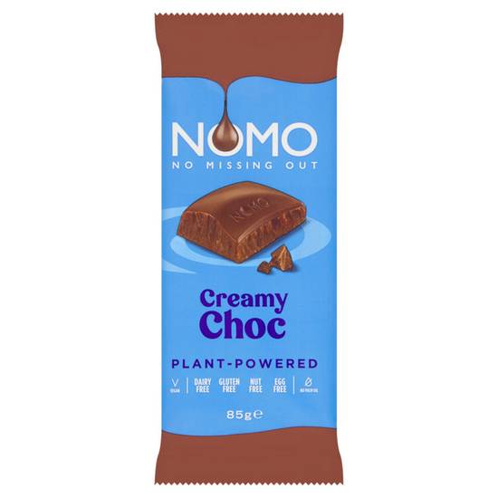 NOMO Deliciously Creamy Choc Bar 85g
