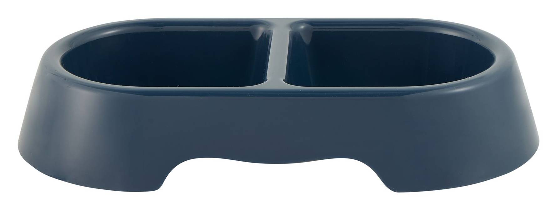 Whisker City Double Bowl, Navy
